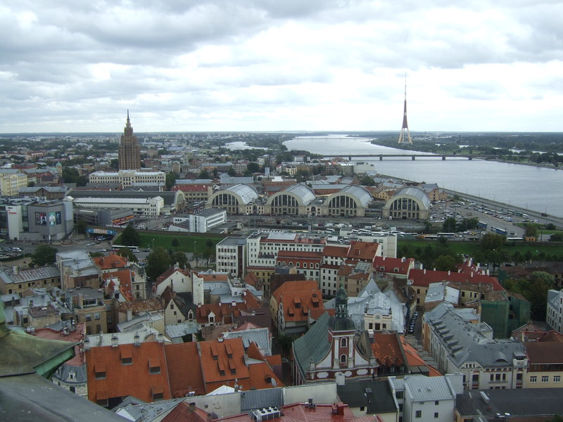 Die Altstadt von Riga von oben