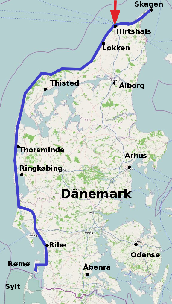 Meine Route durch Dänemark